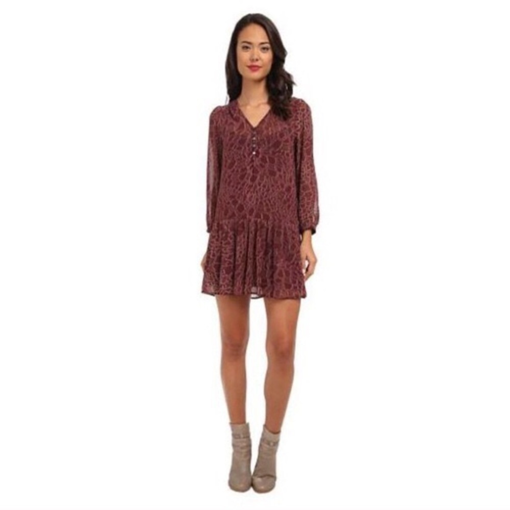 🌜3/$25 Sam Edelman| Drop Waist Animal Print Dress